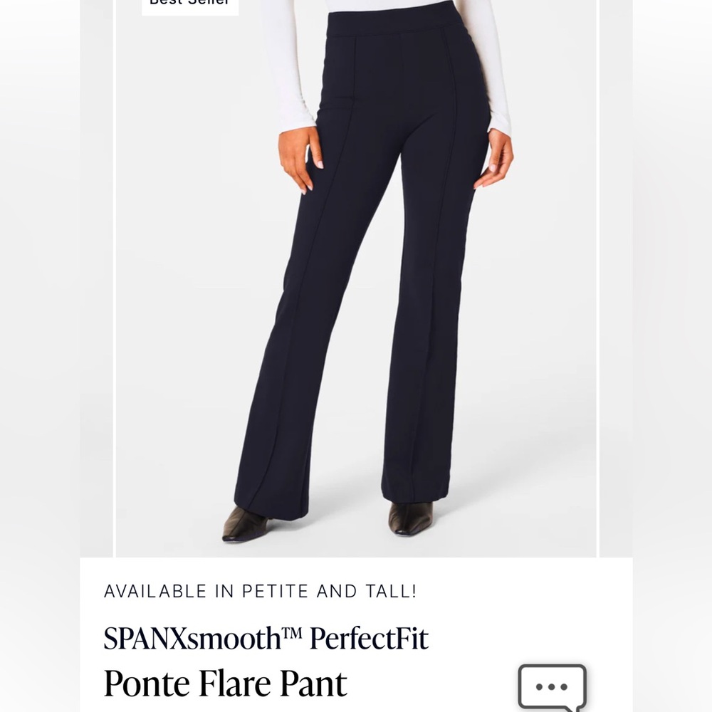 SPANXsmooth™ PerfectFit Ponte Flare Pant Navy Medium Regular length